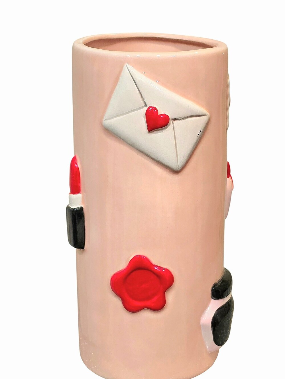 At Home Beauty Is In The Details 3D Ceramic Decorative Vase- Pink